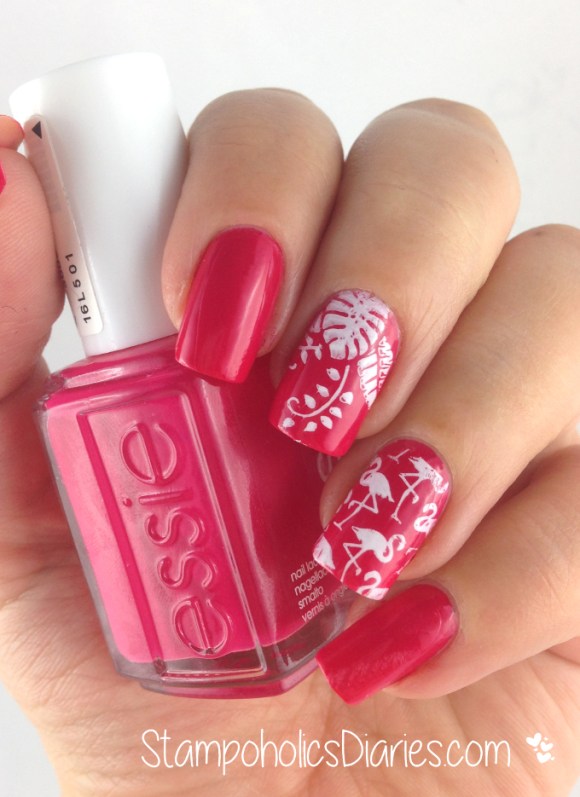 Essie Watermelon Flamingo Design