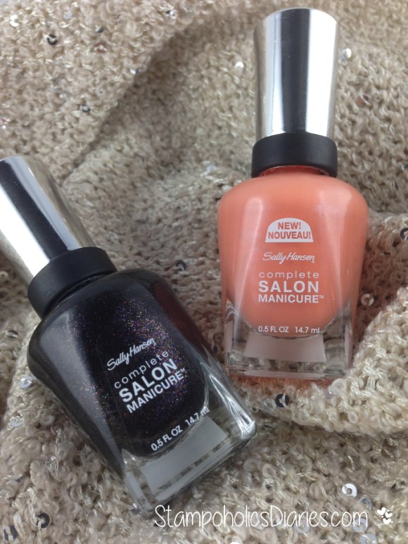 Sally Hansen Tahitian Sunset and Midnight in NY