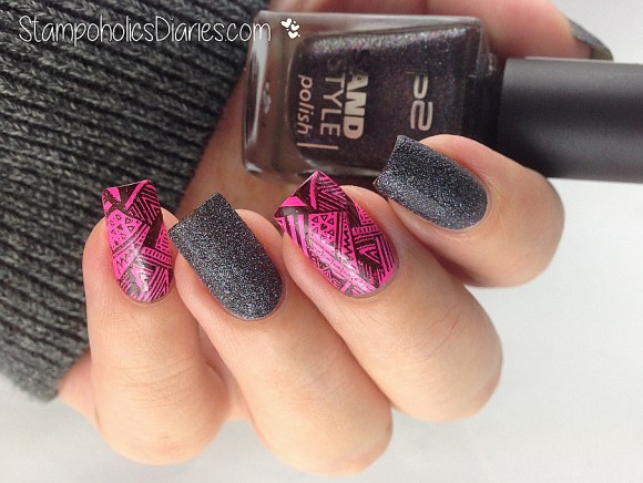 Aztec Pattern P2 Classy, Flormar N008, Bundle Monster BM-603 StampoholicsDiaries.com (2)