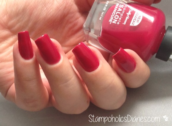 Sally Hansen Aria Red-y Swatch StampoholicsDiaries.com