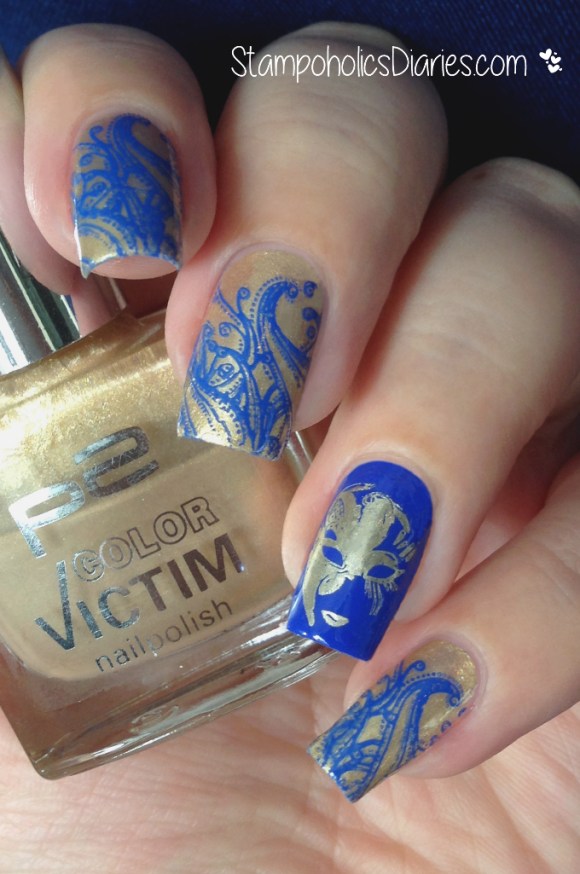 Carnival Nails P2 Hyper, Essie Butler please, Mundo de Unas Iris, Moyou StampoholicsDiaries.com