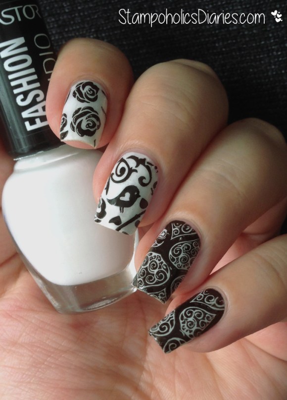 Astor Snow White, Essence Stamp me black, MoYou Fairytale Collection 08 StampoholicsDiaries.com