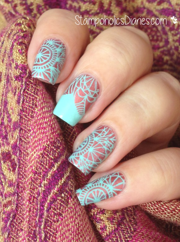 Essence that's what I mint, Mundo de Unas Copper, Pueen SE04A StampoholicsDiaries.com