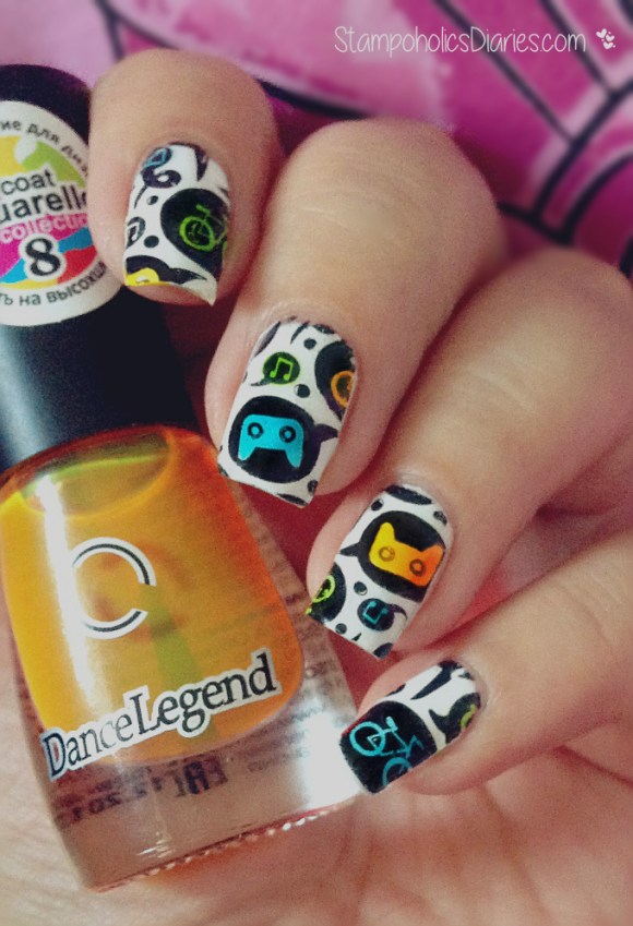 Essence Wild White Ways, Mundo de Unas black, Born Pretty BPL-022, Dance Legend Aquarelle