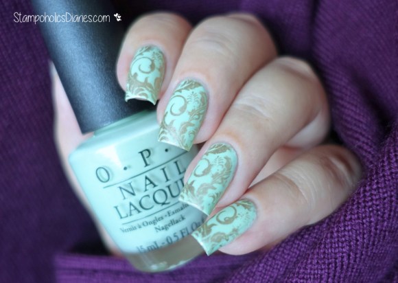OPI That's Hula-rious! &amp; Bundle Monster BM-017 Stamping