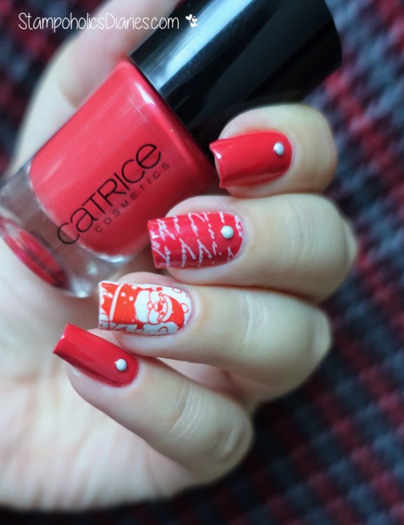 Santa Nails Catrice Snow White's Apple Bite, Cici &amp; Sisi 02 Stamping