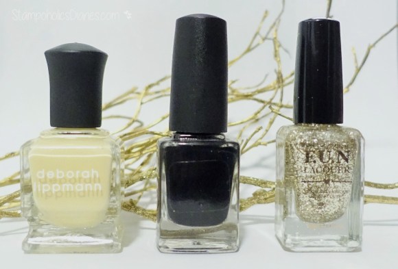 Fun Lacquer Pay Day, Deborah Lippmann Build Me Up Butter Cup, Colors By Llariwe Vincent stampoholicsdiaries