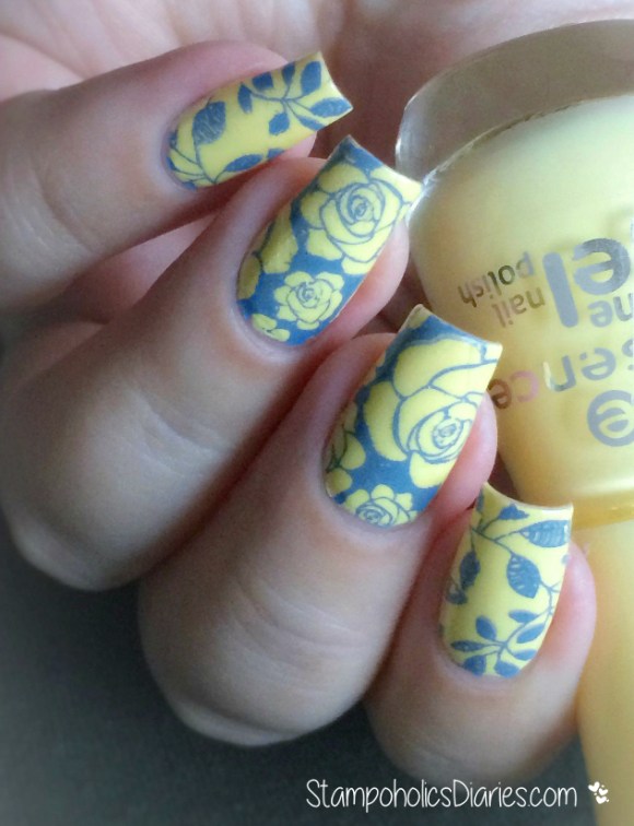 Essence  Love is in the air, Munde de Unas Blue Gray, Uberchic Beauty plate 1-02